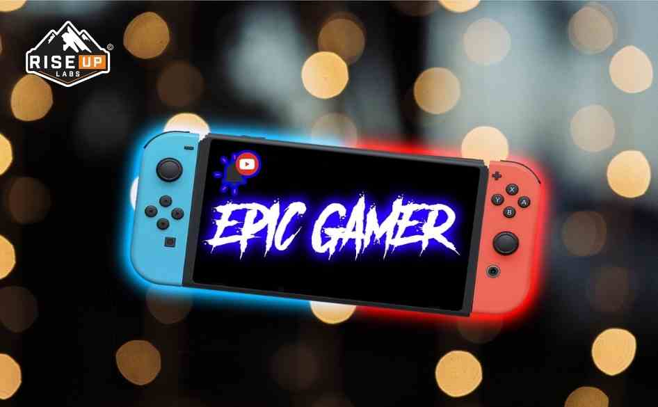 mobile phone with epic gamer tag