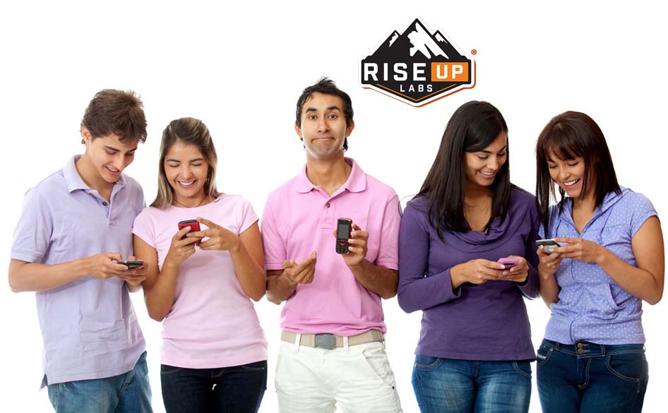 people playing games on mobile