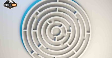 the circle of game on a white space