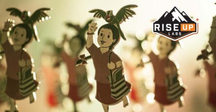 meena with his parrot mithu at the meena media award image