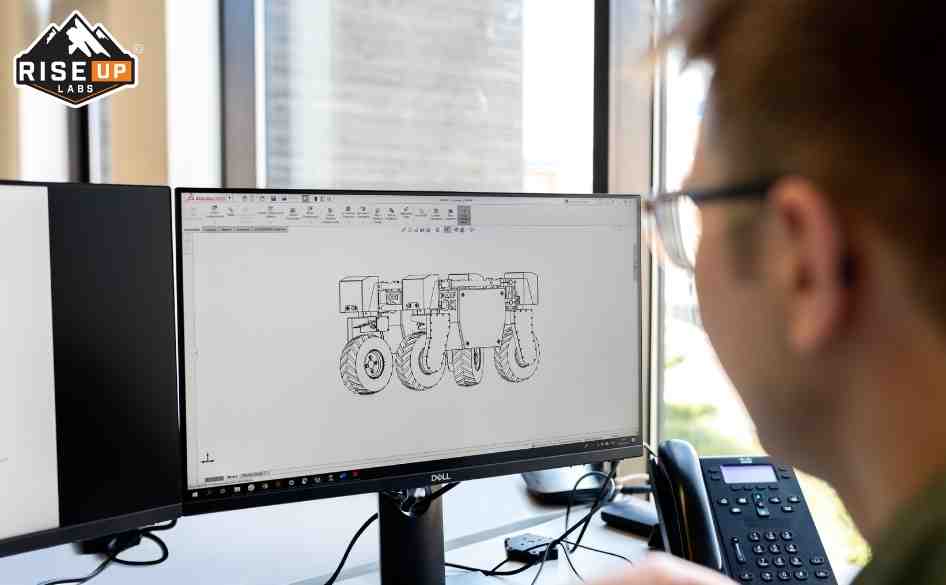boy creating a project with technology