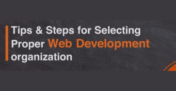 Tips & Steps for selecting proper web dev company poster