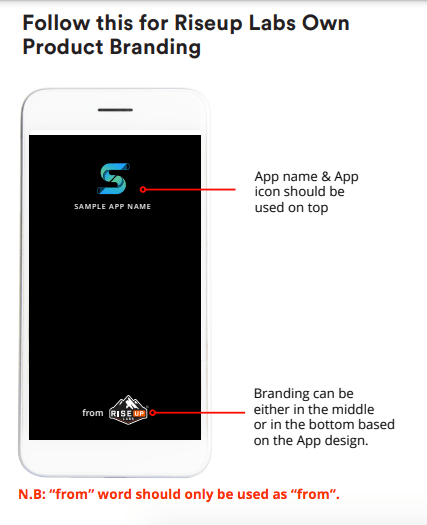 Riseup Labs own product Branding