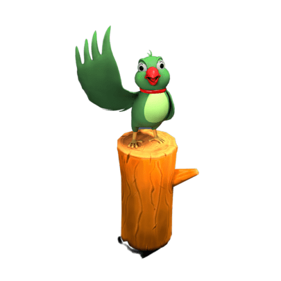 Mithu, a game character developed by Riseup Labs Unity game development company