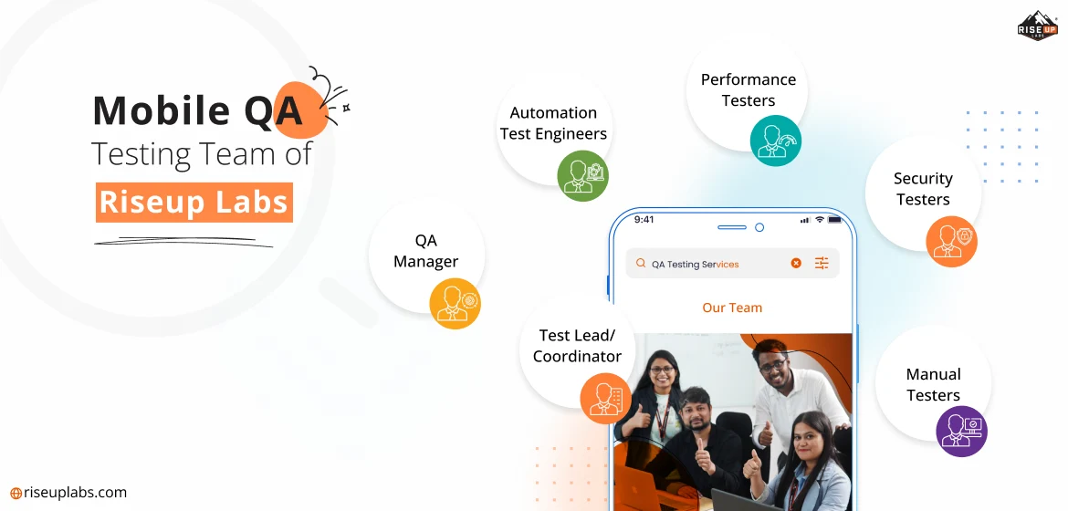 Mobile QA Testing Team of Riseup Labs, top mobile QA companies in the world