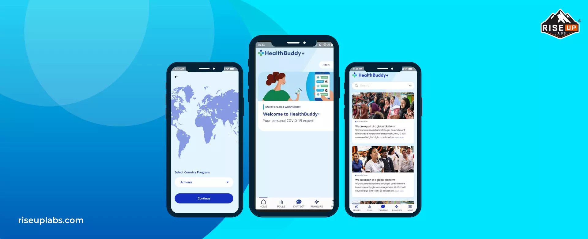 Banner image of HealthBuddy app portfolio