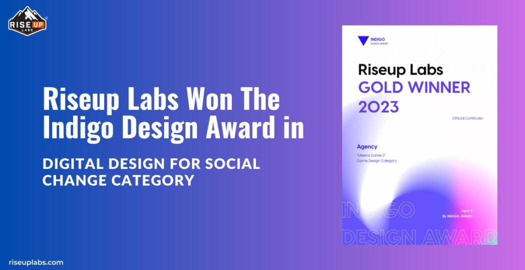 Feature of Riseup Labs Won Indigo Design Award 2023 insight