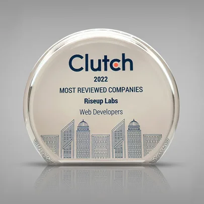 Most Reviewed Web Developer Company Award Badge