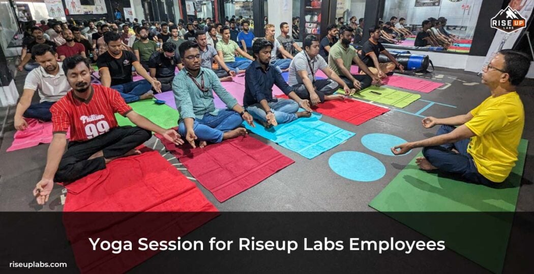 Feature of Riseup Labs Arranged Yoga Sessions for Employees to Promote Health and Wellness insight