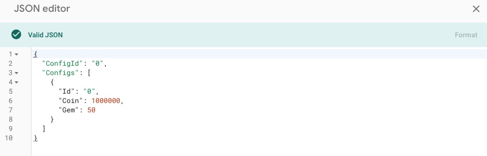 firebase remote config json