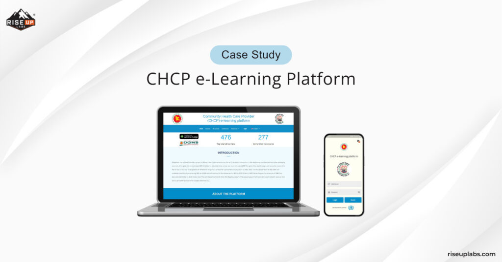 Feature image of CHCP e-Learning Platform – A Digital Solution for Public Health case study