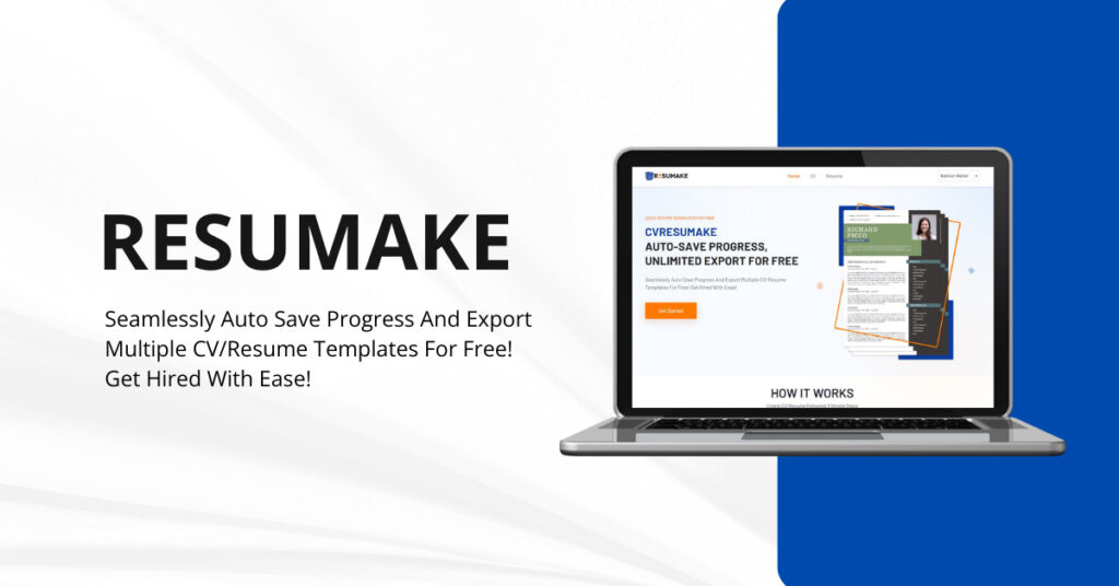 Feature image of RESUMAKE portfolio