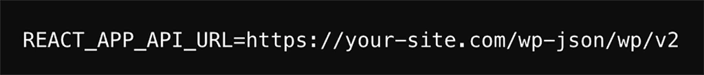 WordPress API URL