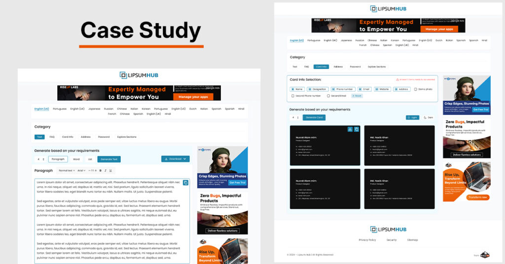 Get Niche-Based Placeholder Texts for Designs and Content