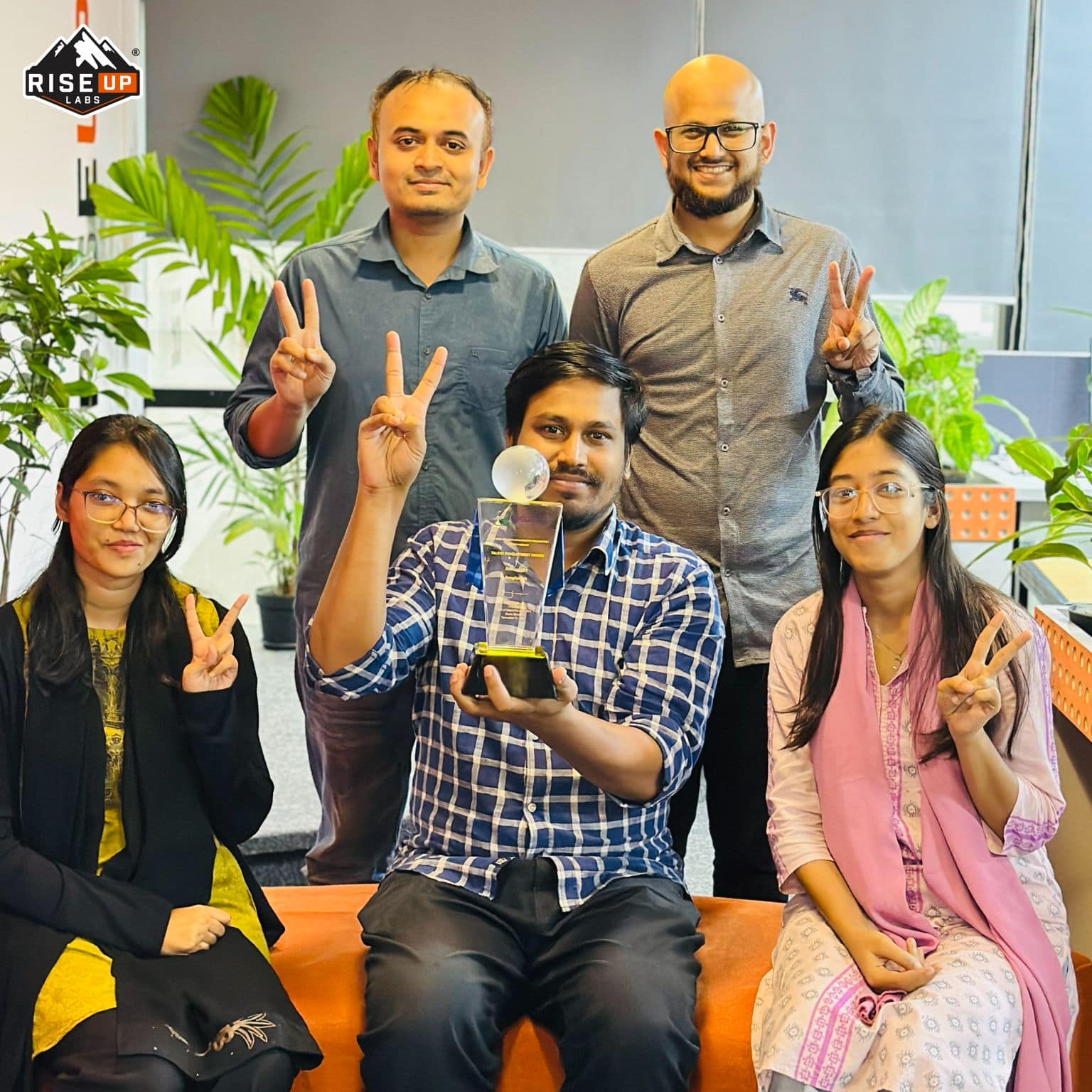 Marketing Team Celebrating ASOCIO Award