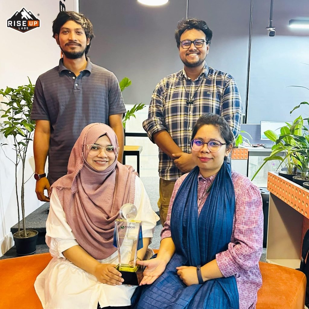 Software QA Team Celebrating ASOCIO Award