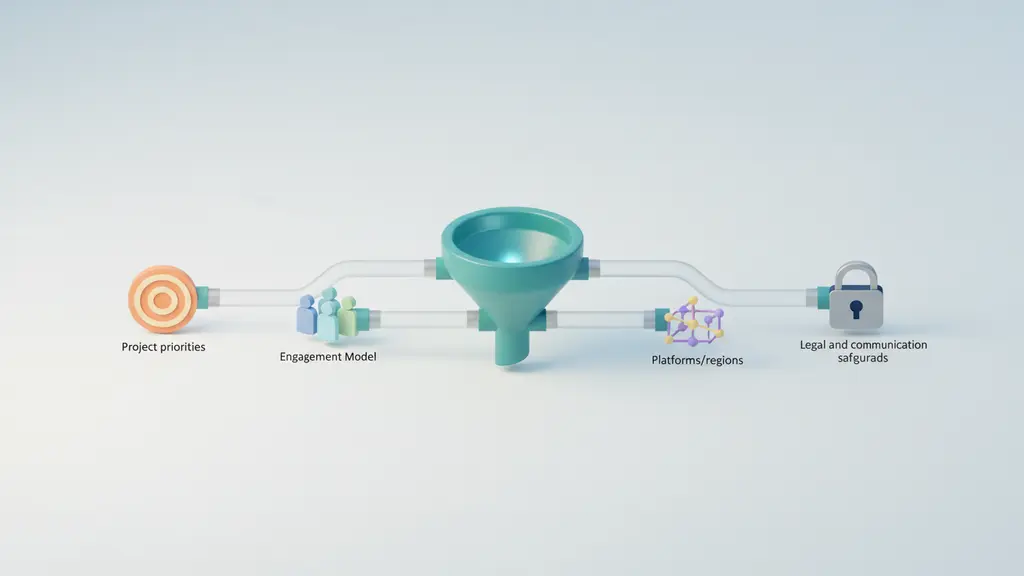 Key Takeaways: Offshore Hiring Decision Flow & Platform/Country Match Summary