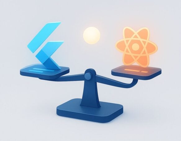 Flutter Vs React Native Featured Image