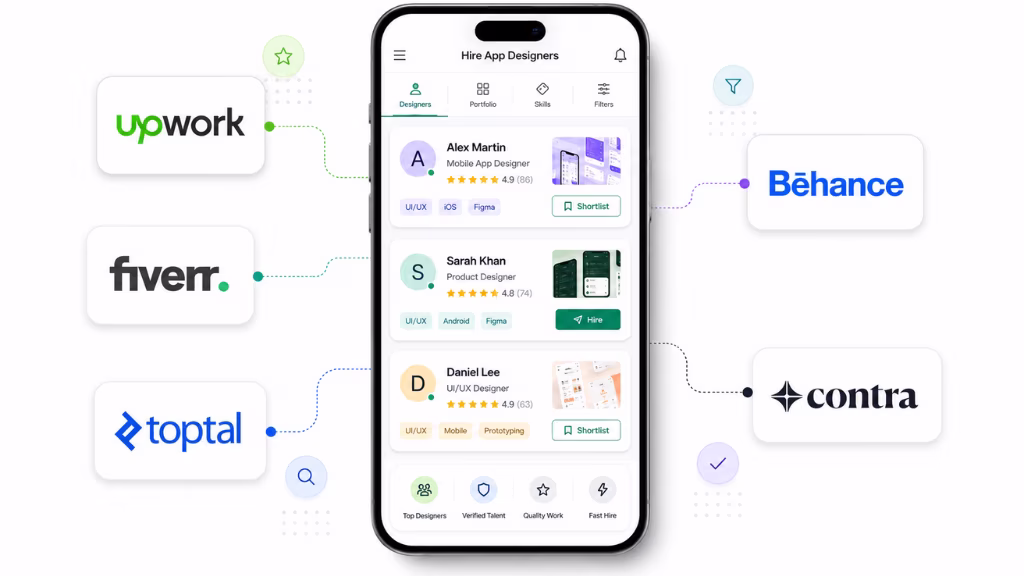 Top Platforms to Hire a Mobile App Designer in 2026
