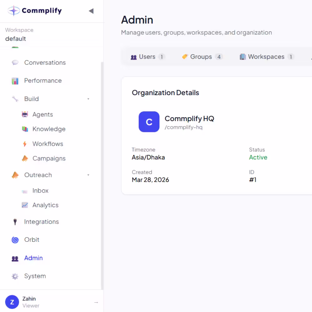 Built for Organizations, Not Just Teams - Commplify