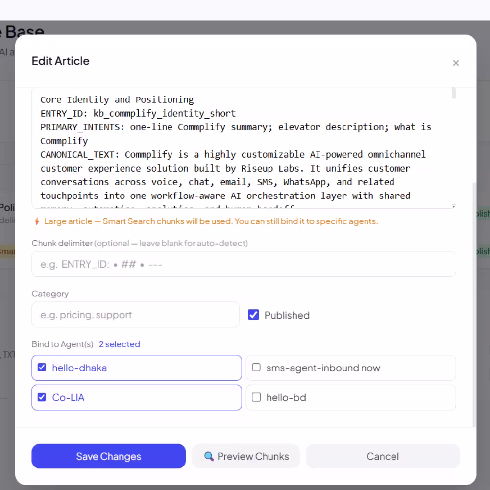 Dual-Mode Knowledge Base - Commplify