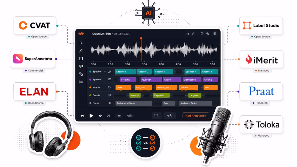 What Are the Best Audio Annotation Tools for AI in 2026? Feature Table & Reviews