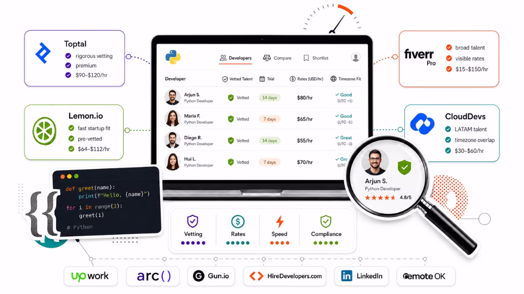 What Are the Best Platforms to Hire Python Developers? (2026 Detailed Reviews)
