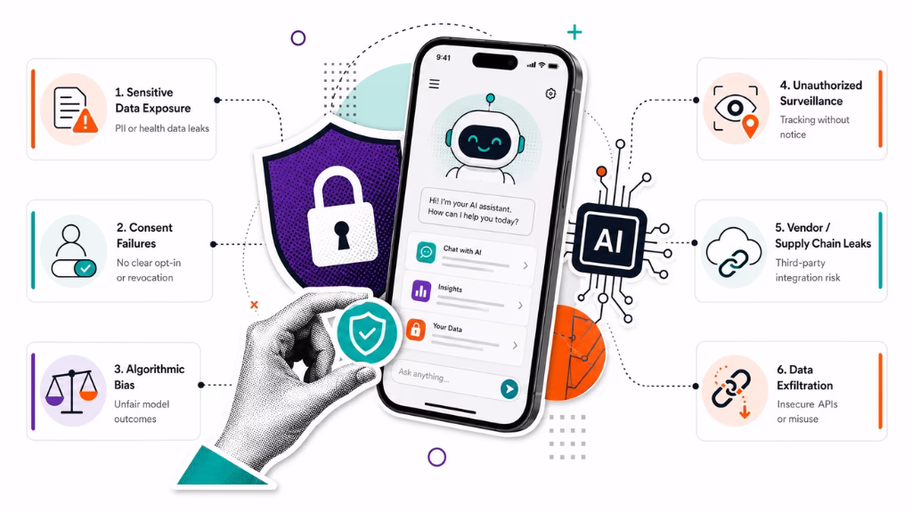 What Are the Main Data Privacy Risks in AI App Development?
