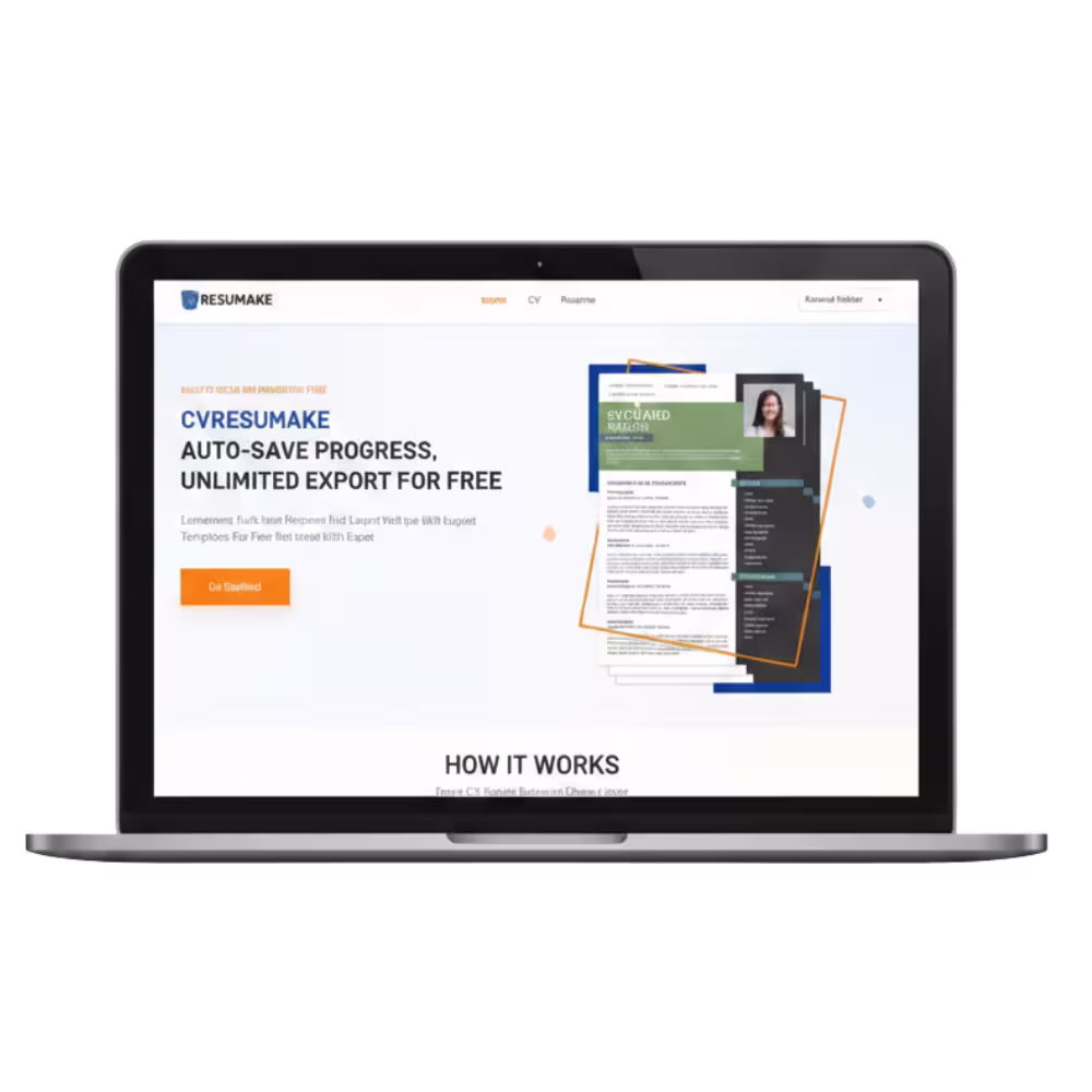 Resumake Banner - Create professional resumes in minutes for free